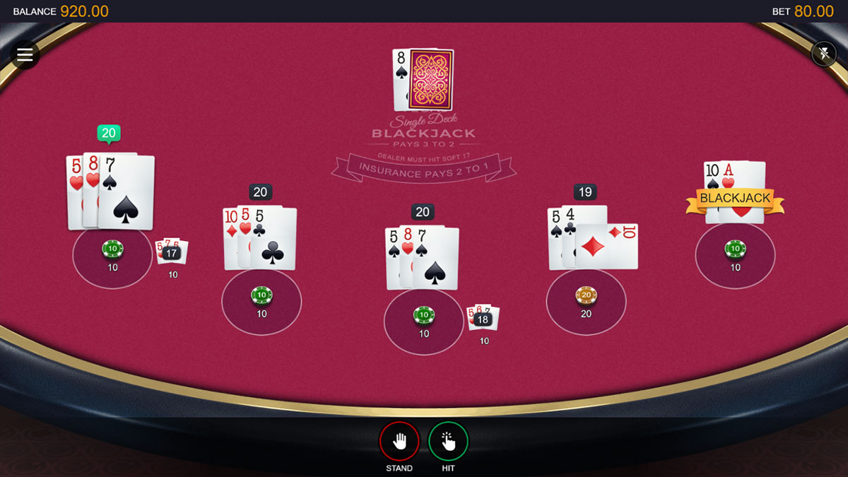 multihand blackjack online