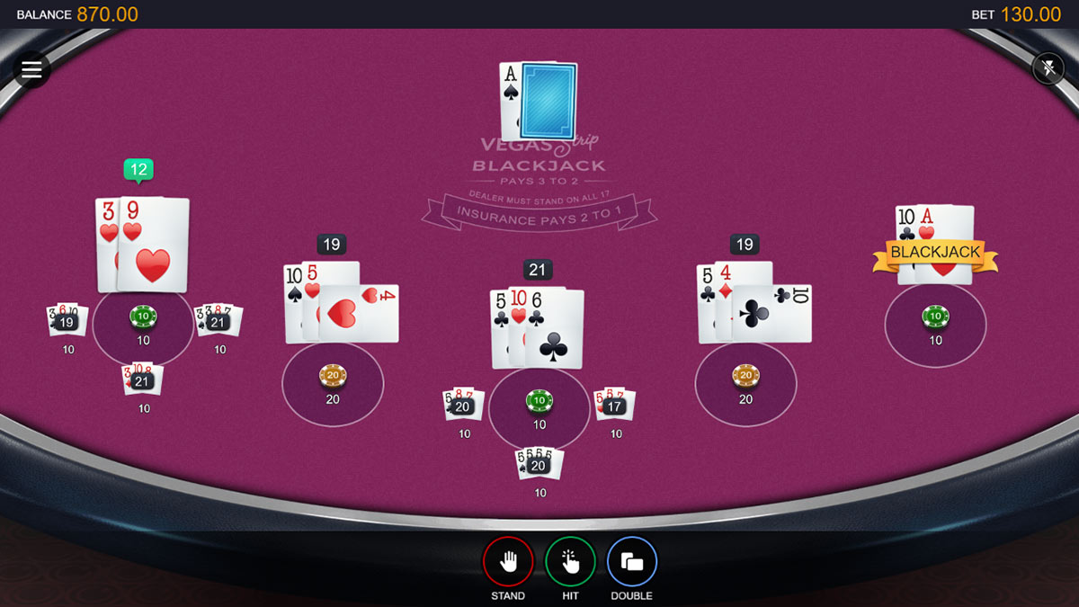 Switch Multihand Vegas Strip Blackjack