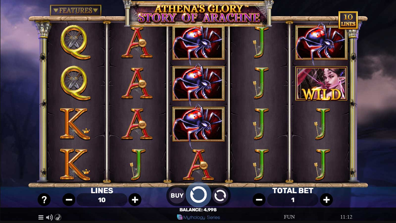 Athena's Glory - Story Of Arachne - LVBet.com