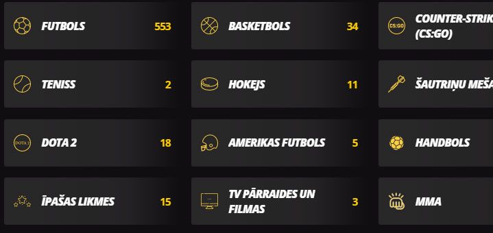 Izvēlies sporta veidu
